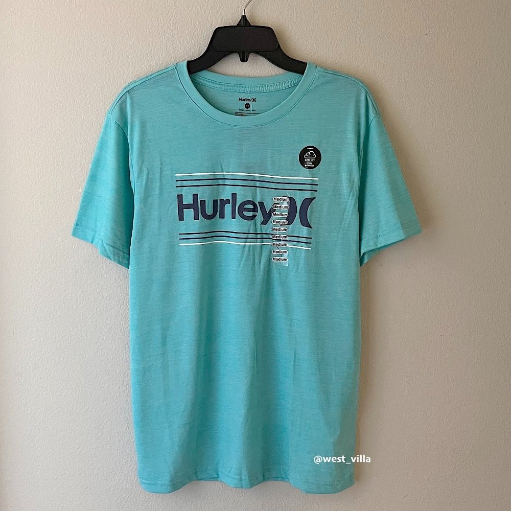 Hurley Leveled One & Only Ultra Soft Short Sleeve Shirt Green Medium
